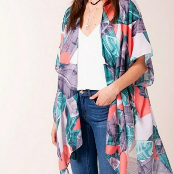 Tops - Tropical Kimono